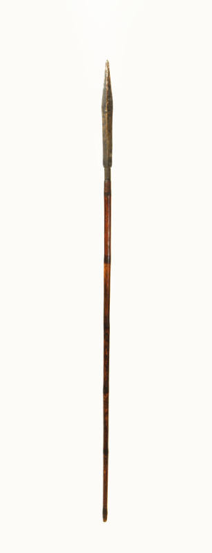 Spear with Metal Head, mid 19th to early 20th Century
Possibly Southeast Asia
Wood and metal;…