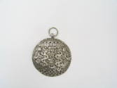 Clothing Ornament, 20th Century
Miao culture; Guizhou Province, China
Silver; 4 1/2 × 3 5/8 ×…