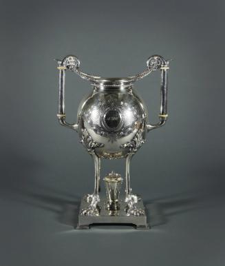 Tea Urn, mid to late 19th Century
Unknown manufacturer; United States of America
Silver plate…