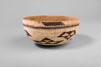 Basketry Cap, unknown date
Yurok, Karok or Hupa people; California
Maidenhair fern and bear g…