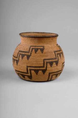 Basket with Stepped Line and Pendant Triangle Design, c. 1900 
Chemehuevi people; California 
…