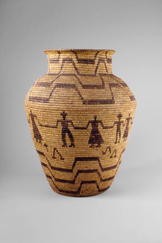 Basket with Band of Figures Holding Hands, c. 1920
Tohono O'odham culture; Southern Arizona
Y…
