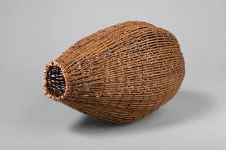 Bulbous Basket, date unknown
Paiute culture; California
Willow; 13 1/2 x 8 in.
4379
William…