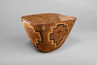 Basket with Stepped Star and Cross Motifs, 1880-1890
Salish culture; British Columbia, Canada
…