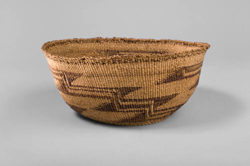 Basket with Triangle and Step-Line Pattern, date unknown
Klamath or Modoc culture; Northeaster…