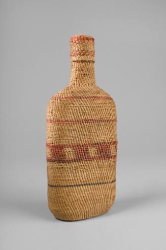 Basketry Bottle, date unknown
Makah people; Washington
Cedar; 9 1/2 x 3 1/2 x 3 1/8 in.
4354…