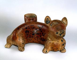 Dog Vessel, 200 BCE - 500 CE
Colima Shaft Tomb peoples; Colima, Mexico
Ceramic and pigment;  …