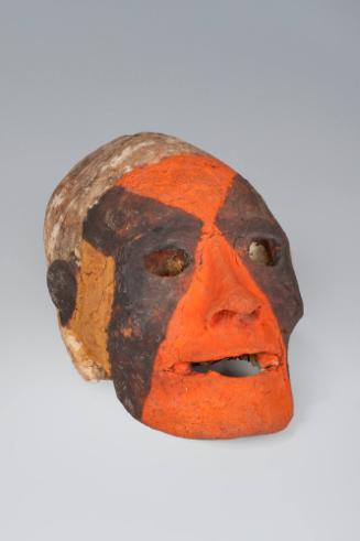 Over-Modeled Skull, 20th Century
Vanuatu, Melanesia
Human skull, vegetable matter, sap and pi…