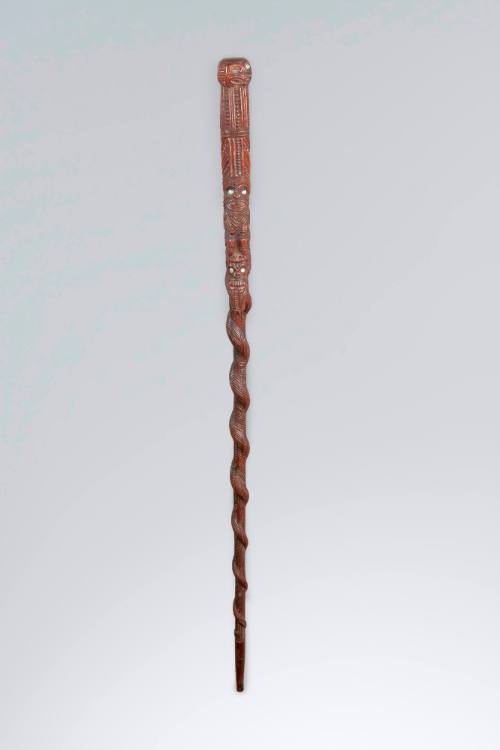 Walking Stick (Tokotoko), late 19th Century
Māori culture; New Zealand, Polynesia
Wood and ab…