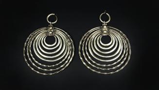 Pair of Multi-Looped Earrings, 20th Century
Li culture; Hainan Island Province, China
Silver;…