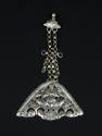 Clothing Ornament, 20th Century
Miao culture; Guizhou Province, China
Silver; 6 3/8 × 3 5/8 ×…