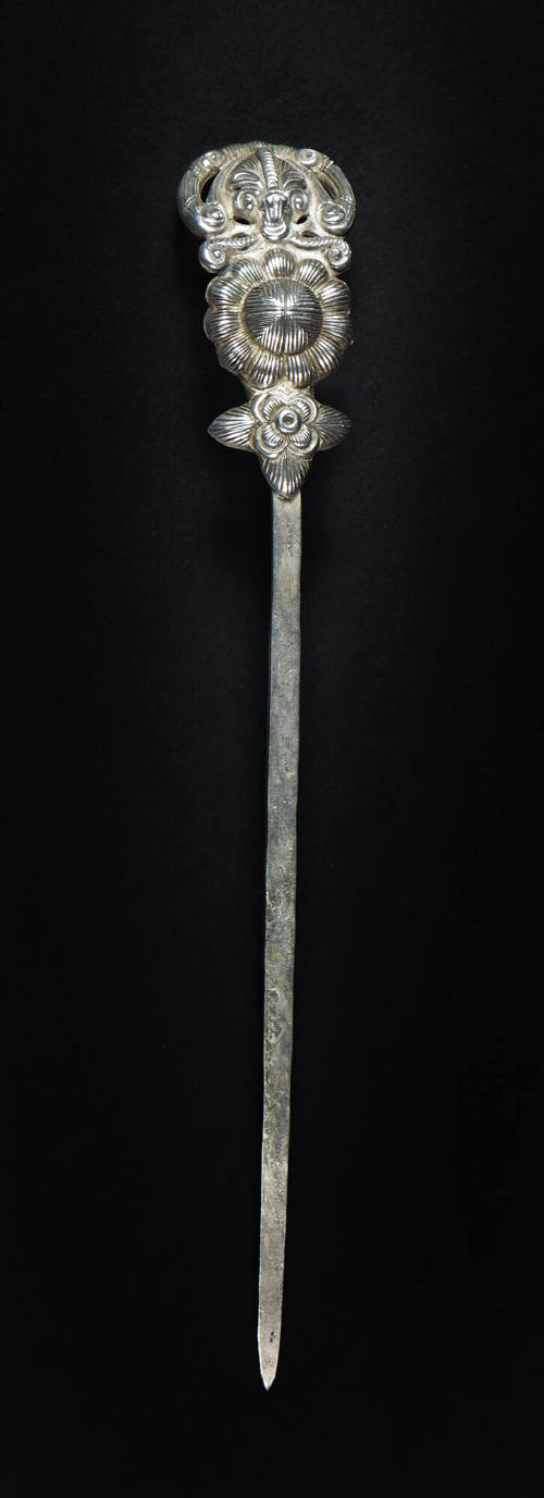 Hair Pin Flower Motif, 20th Century
Miao culture; Guizhou Province, China
Silver; 5 1/2 × 3/4…