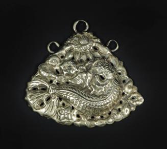 Clothing Ornament, 20th Century
probably Zhuang culture; Yunnan Province, China
Silver; 4 × 4…