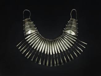 Paneled Necklace with Dangling Cones, 20th Century
Miao culture; Guizhou Province, China
Silv…