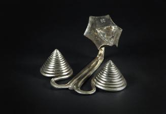 Counterweight, 20th Century
Dong or Miao culture; Guizhou Province, China
Silver; 3 7/8 × 6 1…
