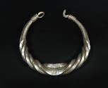 Necklace with Twisted Bands, 20th Century
Miao culture; Guizhou Province, China
Silver; 9 × 8…