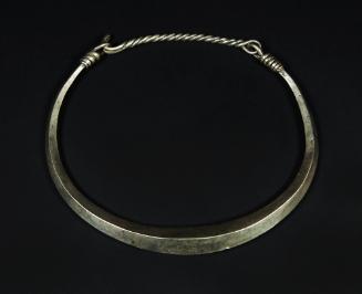 Neck Ring with Coiled Accent, 20th Century
Miao culture; Guizhou Province, China
Silver; 6 1/…