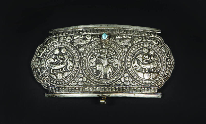 Apron Clasp with Zoomorphic Figures, 20th Century
Shigatse, Tibet Autonomous Region, China
Si…