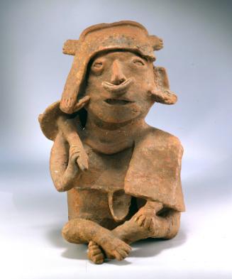 Seated Warrior, 300 BCE - 200 CE
Ixtlán del Río Shaft Tomb peoples; Nayarit, Mexico
Ceramic a…