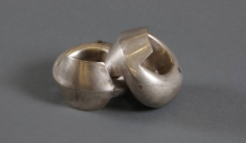 Hollow Silver Cuffs (Kadla or Kadiya), 20th Century
Gujarati culture; Gujarat, India 
Silver;…