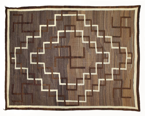 Rug, 1905-1920
Navajo; Ganado, Arizona
Dyed wool; 88 × 67 in.
2016.12.2
Gift of Dennis J. A…