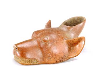 Vessel in Form of a Dog Head, 200 BCE - 300 CE
Colima Shaft Tomb peoples; Colima, Mexico
Cera…