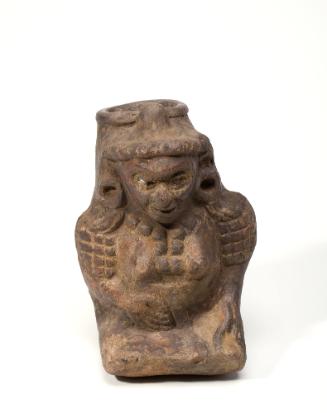 Figurine of a Seated Woman, c. 600-900 A.D.
Maya culture; Southern Mexico
Ceramic; 7 1/4 x 5 …