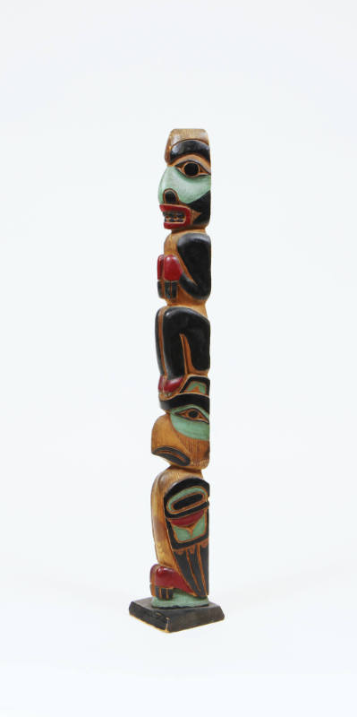 Model Totem Pole, early 20th Century
Tlingit culture; Northwest Coast Region, North America
W…