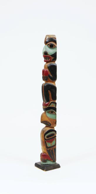 Model Totem Pole, early 20th Century
Tlingit culture; Northwest Coast Region, North America
W…