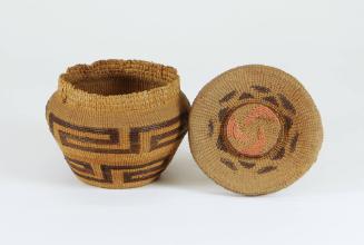 Covered basket, early 20th Century
Tlingit culture; Northwest Coast Region, North America
Var…