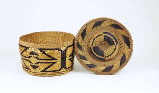 Basket with Rattle Lid, early 20th Century
Tlingit culture; Northwest Coast Region, North Amer…