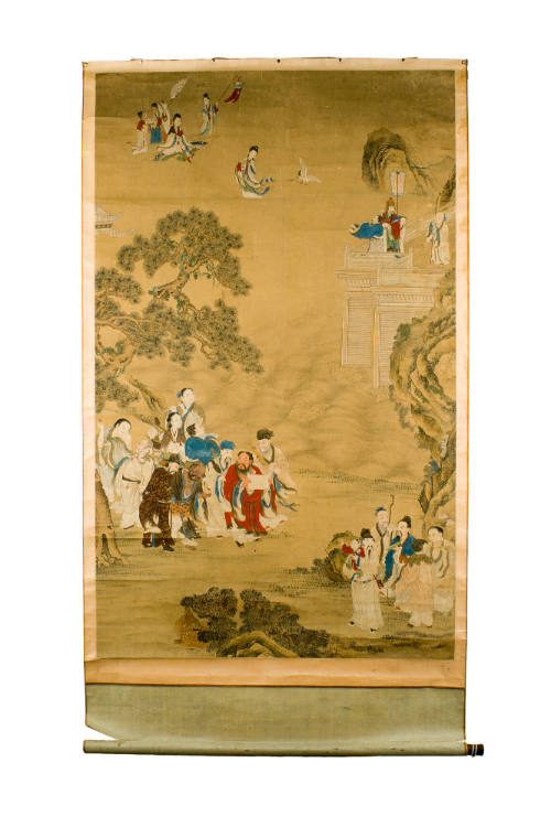 Scroll Painting, Qing Dynasty (1644-1911),Artist unknown
Han people; China
Hanging scroll, in…