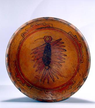Bowl with Hummingbird Design, c. 550-900 A.D.
Maya culture; Yucatan, Mexico
Ceramic and paint…