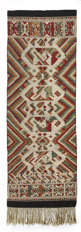 Blanket, 20th Century
Miao culture; probably Guizhou Province, China
Cotton and silk; 97 1/2 …