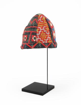Hat, 20th Century
Miao culture; Guizhou Province, China
Cotton, possibly silk and batik; 5 1/…