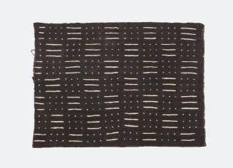 Mud Cloth (Bogolanfini), mid 20th Century
Bamana culture; Mali
Wool dyed with mud; 37 3/4 × 3…