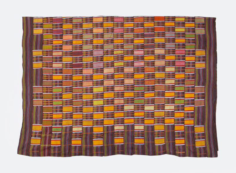 Wrap-Around Garment (Kente), early to mid 20th Century
Akan or Ewe culture; Ghana
Cotton and …