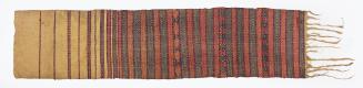 Baby Carrier, early to mid 20th Century
Tujia culture; Guizhou Province, China
Cotton and fib…