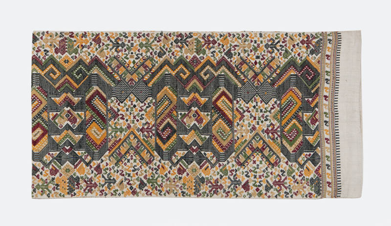 Door Curtain (Paa Kang), early to mid 20th Century
Lao Loum or Tai Daeng culture; Houaphanh Pr…