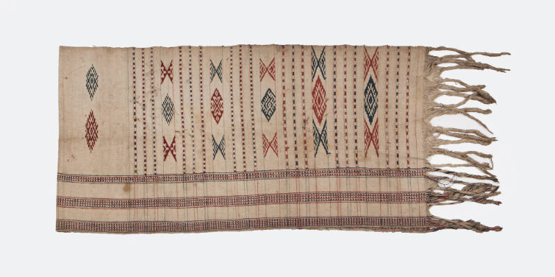 Pillar Carpet, early 20th Century
Unknown culture; Bhutan
Cotton, silk and wool; 25 × 102 in.…