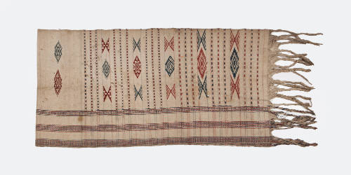 Pillar Carpet, early 20th Century
Unknown culture; Bhutan
Cotton, silk and wool; 25 × 102 in.…