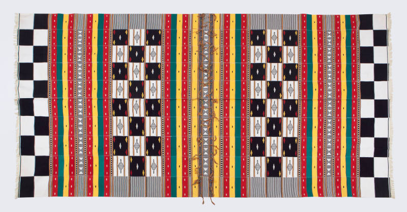 Wedding Blanket or Tent Wall Covering (Arkilla Jenggo), mid 20th Century
Fulani or Tuareg cult…