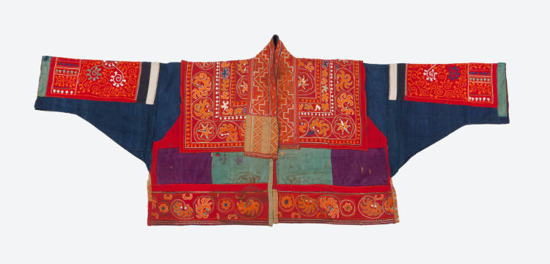 Jacket, early to mid 20th Century
Miao culture; Guizhou Province, China
Cotton, hemp and silk…