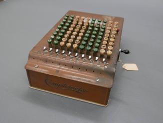 Comptometer, c. 1920
Felt & Torrant Manufacturing Company; Chicago, Illinois
Metal, wood and …