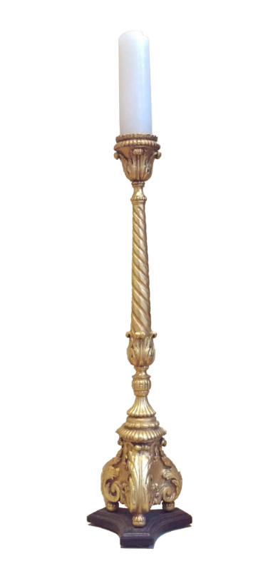 Torchiere, late 17th to 18th Century
Probably Italian
Wood and paint; 43 1/2 × 12 × 10 in.
2…