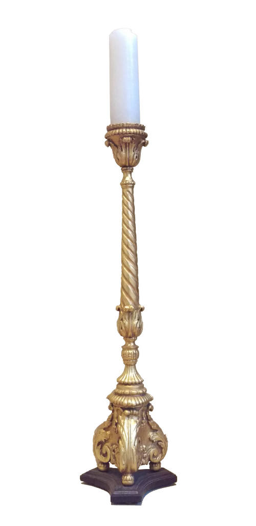 Torchiere, late 17th to 18th Century
Probably Italian
Wood and paint; 43 1/2 × 12 × 10 in.
2…