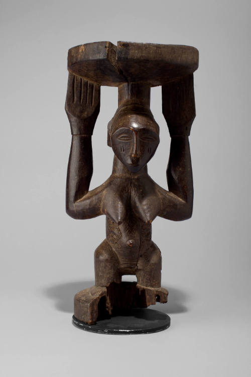 Caryatid Stool, 20th Century
Hemba culture; Democratic Republic of the Congo
Wood and metal; …