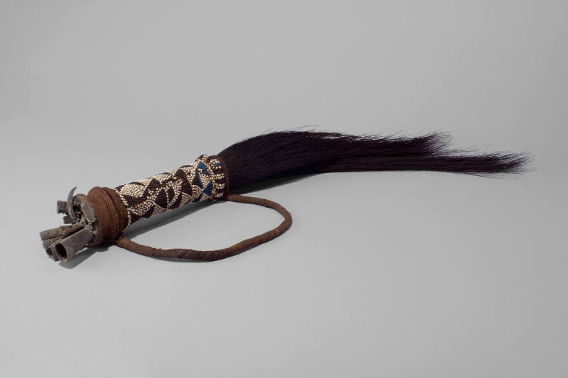 Ritual Fly Whisk, 20th Century
Kuba culture; Democratic Republic of the Congo
Horse hair, iro…