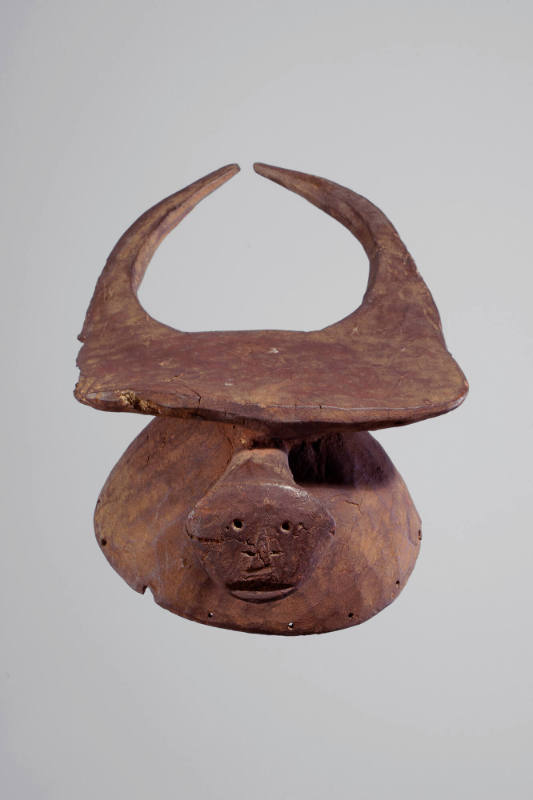 Buffalo Mask, late 19th-early 20th Century
Mama(Kantana) people; Nigeria
Wood; 21 x 9 3/8 x 5…