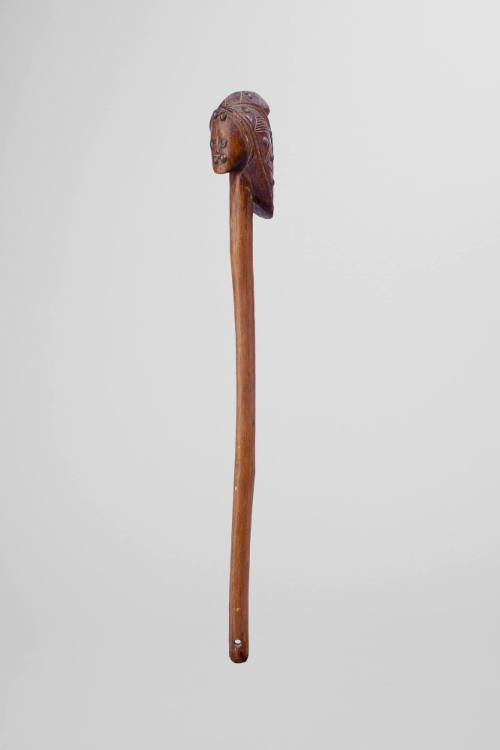 Staff with Human Head Finial, 19th-20th Century
Ovimbundu people; Angola
Wood; 2 1/2 x 2 1/2 …